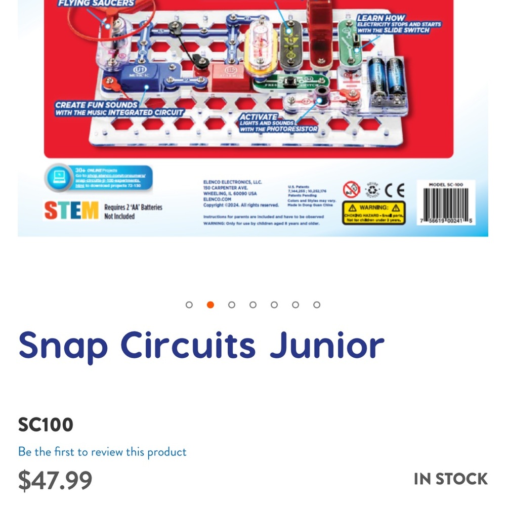 Snap Circuits Jr. Electronics Kit - Multi-Color - Picture 8 of 9